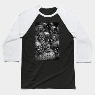 Spooky Faces Baseball T-Shirt